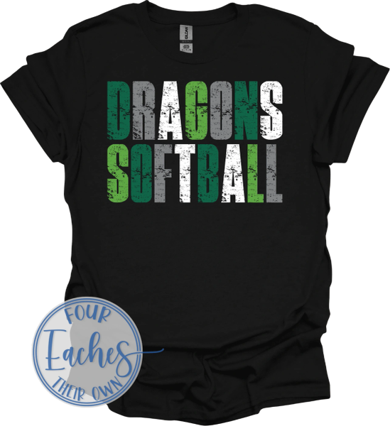 Cooper Dragons Softball Black