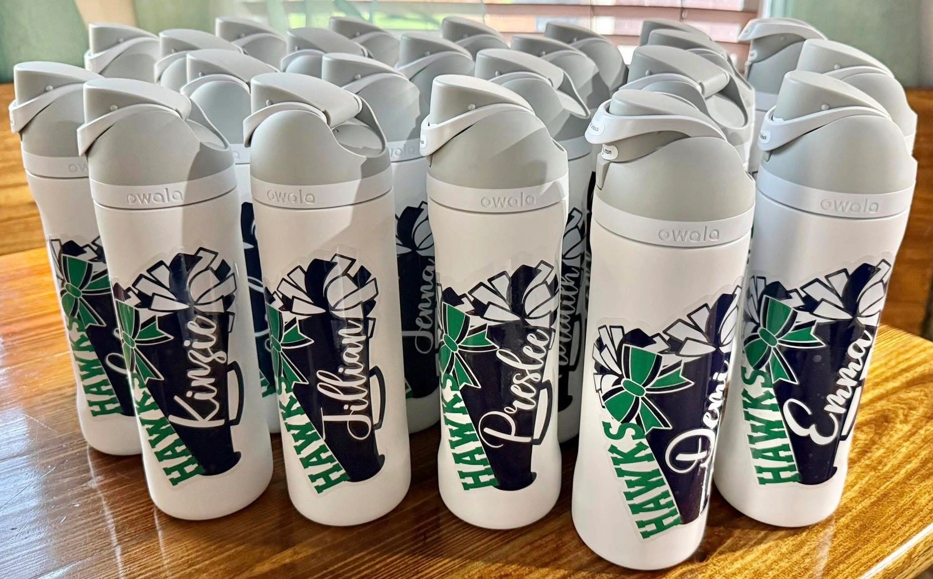Hofius Cheer Water Bottle **DECALS ONLY**