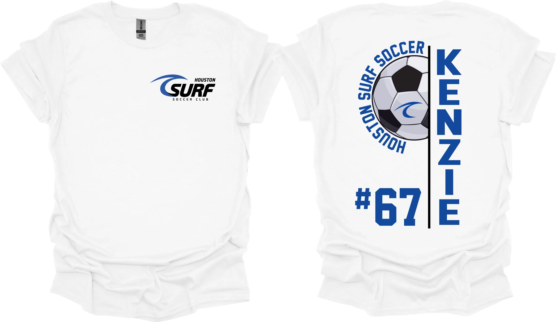 Houston Surf Name Shirts