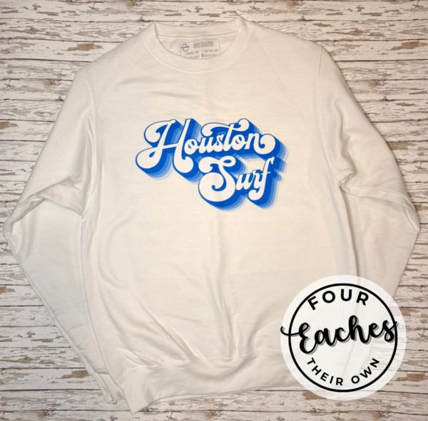 Houston Surf Retro Fade Sweatshirt