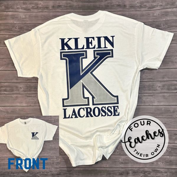 Klein Lacrosse Logo Back White