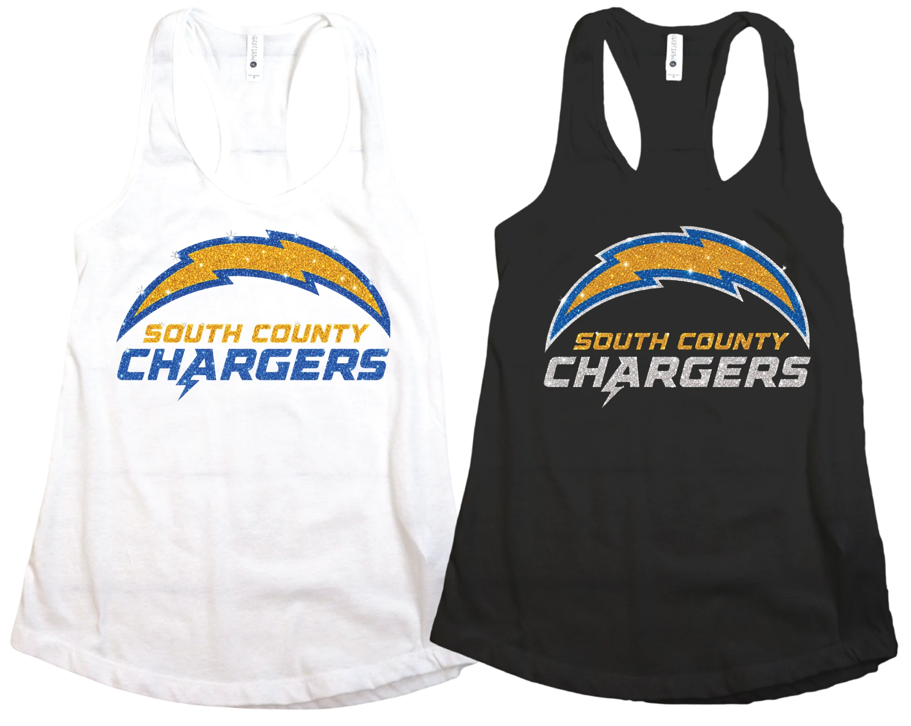 South County Chargers Racerback Tanks