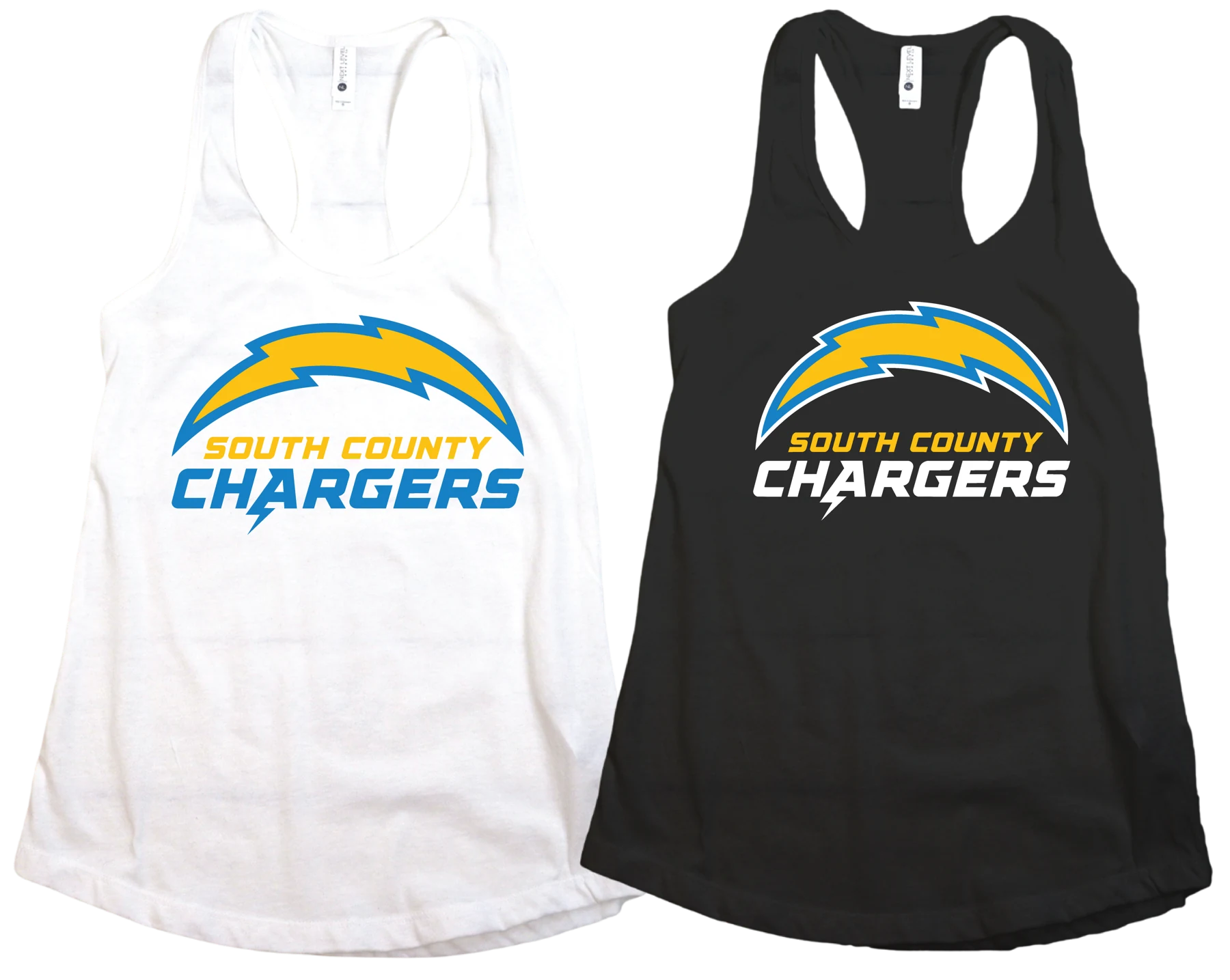 South County Chargers Racerback Tanks