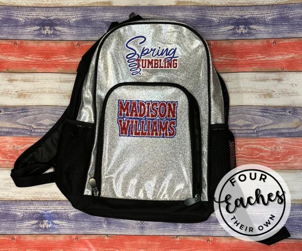 Spring Tumbling Silver Backpack