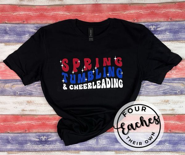 Spring Tumbling Wave T-Shirt Black