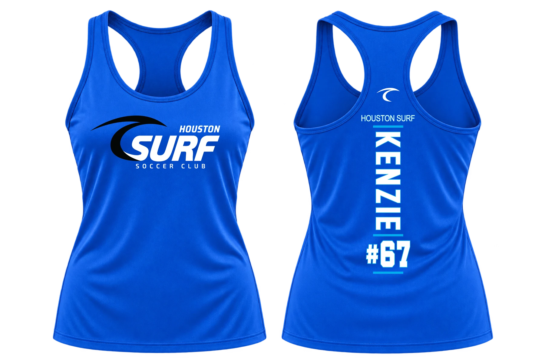 Surf Blue Tank w/"Player Info Spine"